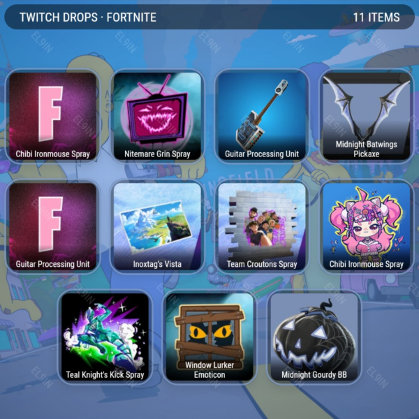 🎁Fortnite⚜️Твич Дропсы🎈7 предметов + 🎁