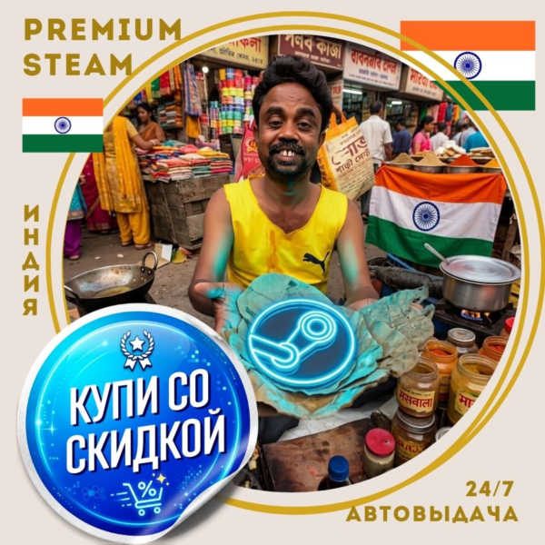 Новый [STEAM] аккаунт - со скидкой - [ИНДИЯ] - автовыдача 24/7