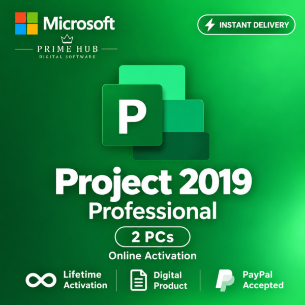 Project 2019 Pro | 2 ПК | Retail Online | Бессрочно | Мгновенно