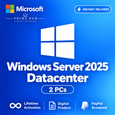 Windows Server 2025 Datacenter Ключ | 2 ПК | Бессрочная активация