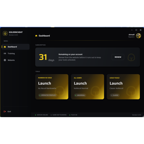 Rainbow Six Siege Ноу Рекойл Макрос 30 дней Golden Cheat лицензионный ключ