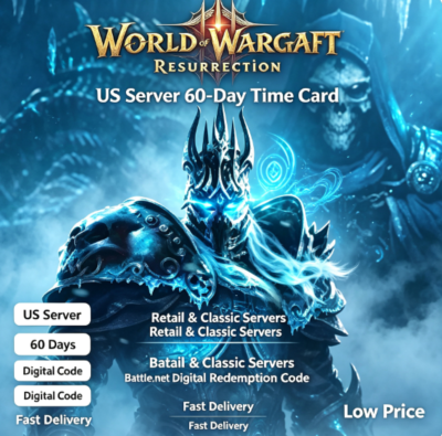 World of Warcraft | US Server 60-Day Time Card | Retail & Classic Servers | Battle.ne