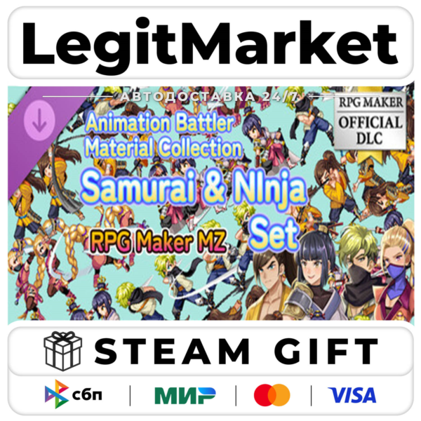DLC RPG Maker MZ — Animation Battler Material Collection Samurai and Ninja S / Steam