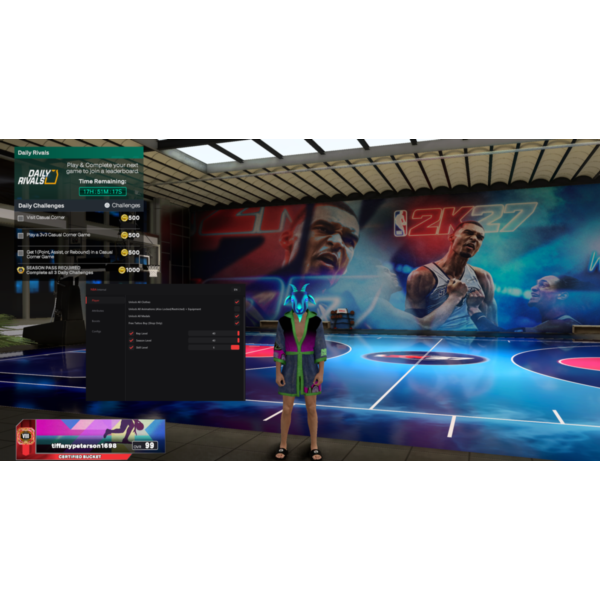 Unnamed Internal для NBA 2K27 на ПК — Auto Green, атрибуты, бейджи и бусты