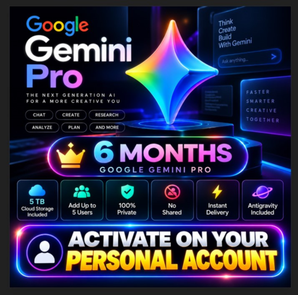 Активируйте в своем аккаунте Antigravity + Google Gemini Pro — 6 месяцев