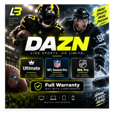 Аккаунт DAZN Ultimate / NHL Pro / NFL Pro (1–3 месяца)