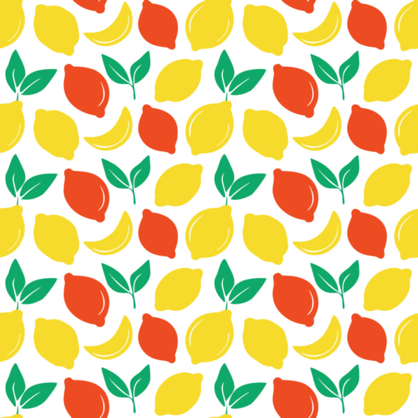 Средиземноморские Лимонные Паттерны SVG