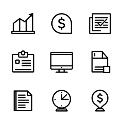 Бизнес и Финансы Иконки SVG Пак 2