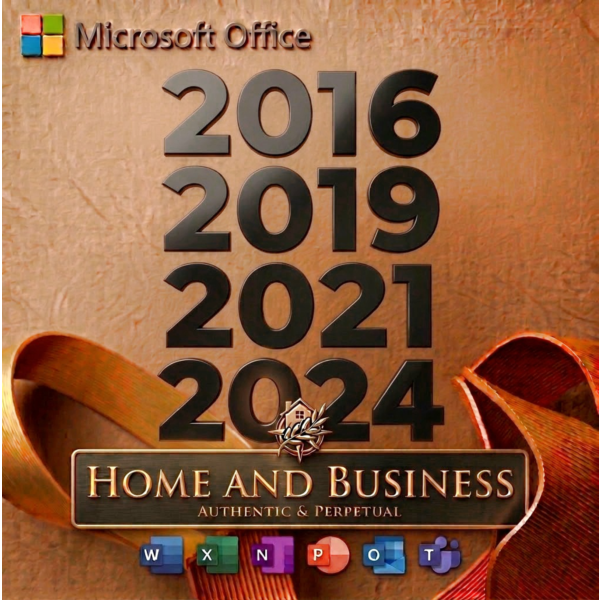 Office 2024/21/19/16 HOME AND BUSINESS keys for Windows Global