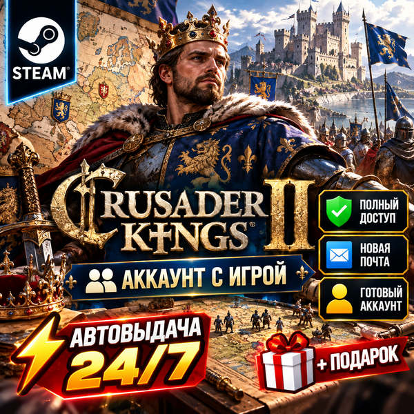 Аккаунт с игрой Steam Crusader Kings II Автовыдача 24/7+Подарок