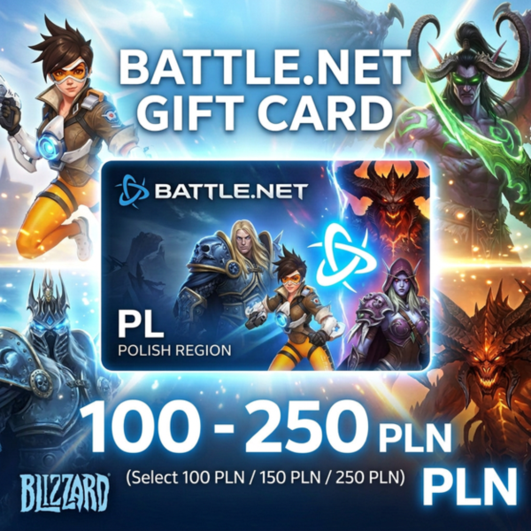 Карта Battle.net Gift Card | PL (Польша) | 100-250 zł | АВТОДОСТАВКА