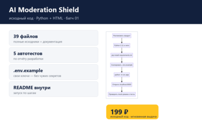 AI Moderation Shield — исходный код