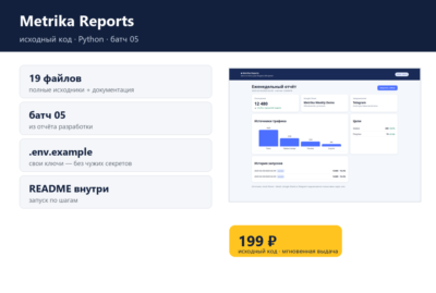 Metrika Reports — исходный код