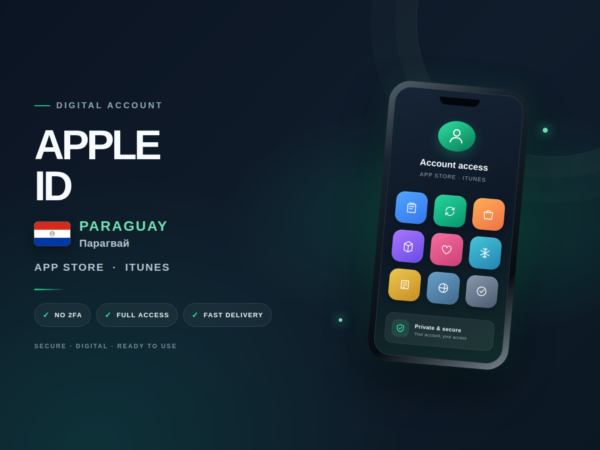 🇵🇾 Apple ID Парагвай | App Store iTunes | Без 2FA | Полный доступ | Быстрая выдача