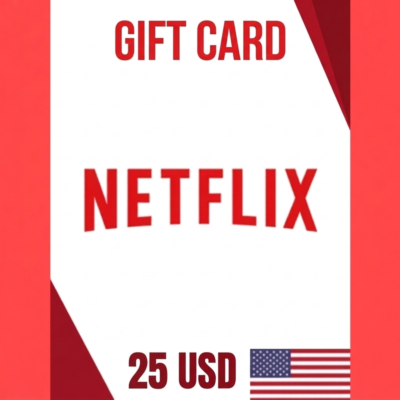 Подарочная карта Netflix USA 25 USD