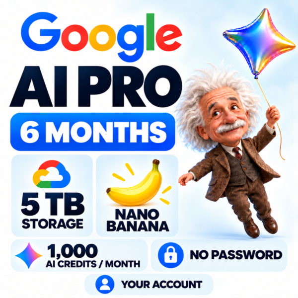 ✨ Google AI Pro Gemini 6 Months | 5TB | Flow Credits | Activation Link✨