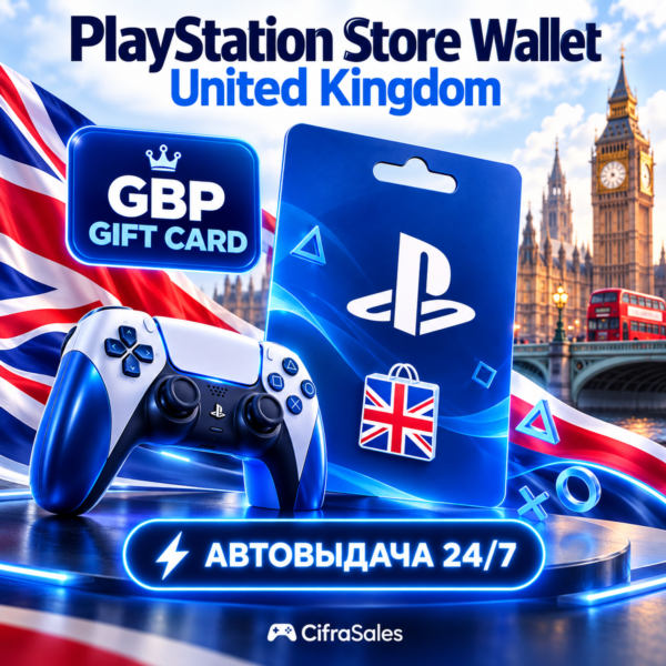 PlayStation Store Wallet United Kingdom — GBP GIFT CARD | код | Автовыдача 24/7