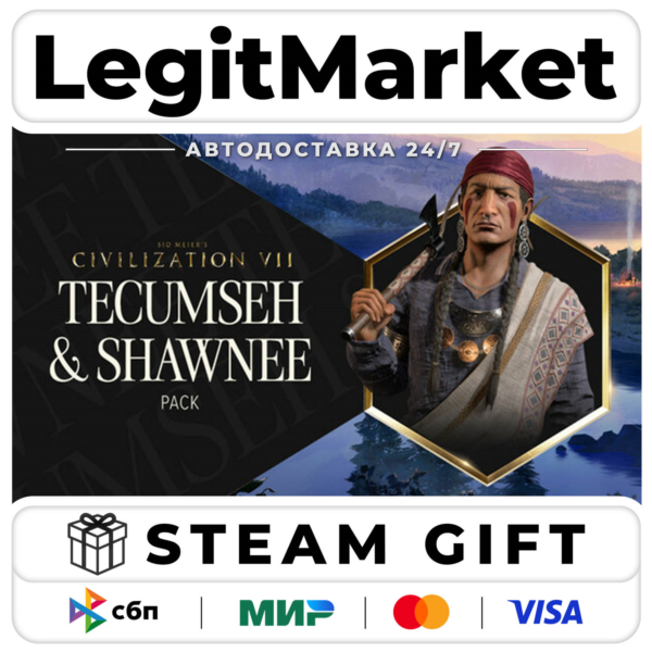 DLC Sid Meier's Civilization VII: Tecumseh and Shawnee Pack / Steam АВТО / РУ + МИР