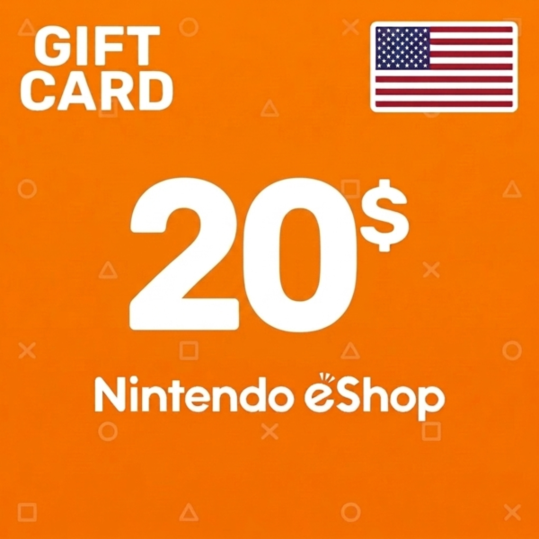 Подарочная карта НИНТЕНДО США (20 USD) Nintendo eShop Gift Card USA US пополнение