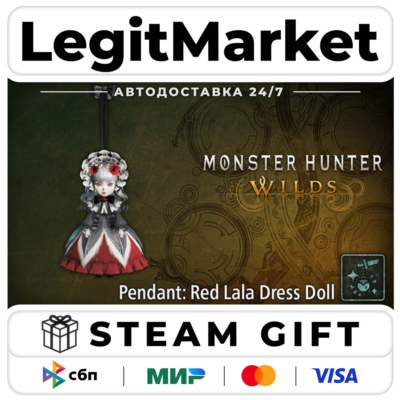 DLC Monster Hunter Wilds - Pendant: Red Lala Dress Doll / Steam АВТО / РУ + МИР