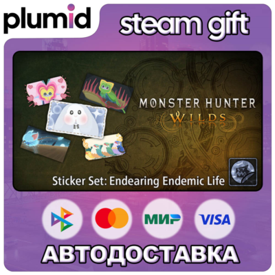 DLC Monster Hunter Wilds - Sticker Set: Endearing En Steam Gift / Россия + МИР / АВТО