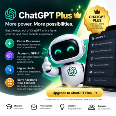 Подписка ChatGPT Plus на 1 месяц | Искусственный интеллект для творчества, написания