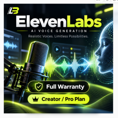 ELEVEN LABS Creator / Pro — 1 месяц (личный аккаунт) | ElevenLabs