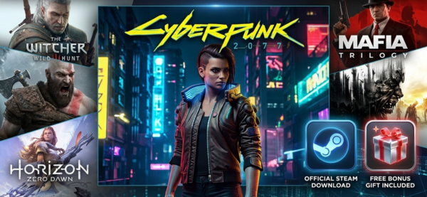 【 Cyberpunk 2077 + TOP GAMES 】【 Steam 】【 OFFLINE MODE 】