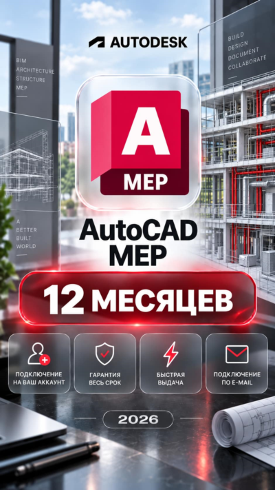 Autodesk AutoCAD MEP — 12 месяцев, на ваш аккаунт