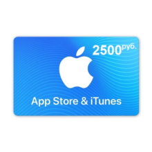 iTunes Gift Card (Russia) 2500 RUB. Warranty. Bonus.