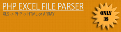 PHP EXCEL FILE PARSER