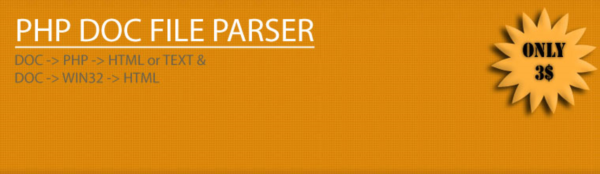 PHP DOC FILE PARSER