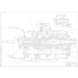 Чертеж коробки передач автомобиля КАМАЗ-55111