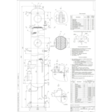 Чертеж "Колонна ректификационная D1000"