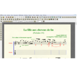 Ноты для гитары Debussy LA FILLE AUX CHEVEUX DE LIN 1