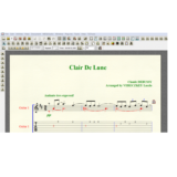 Ноты для гитары Debussy CLAIR DE LUNE