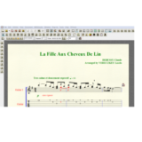Ноты для гитары Debussy LA FILLE AUX CHEVEUX DE LIN 2
