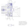 Drawing. Work-Machine-tool accessories. Detail - shaft.