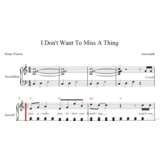 I don´t want to miss a thing (aerosmith) для аккордеона