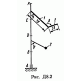 Решение задачи Д8 В21 (рис 2 усл 1) теормех Тарг 1989 г