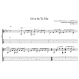 Give In To Me (Michael Jackson)-ноты и табы для гитары