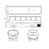 Чертеж автобуса фирмы VOLVO