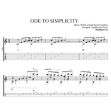 Ode to Simplisity(Secret Garden)-ноты и табы для гитары