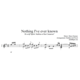Nothing I´ve ever known-ноты и табы для гитары