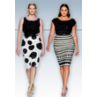 Ready pattern pencil skirt for full four times