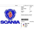 Компьютерная вышивка-логотип "Scania"