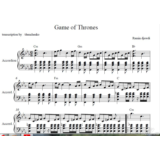 Game of thrones(игры престола ноты для аккордеона/баяна