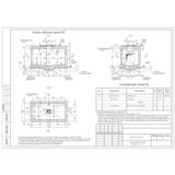 Монолитные колодцы связи, прямой и угловой (DWG)
