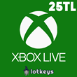 ⭐25 TL Xbox Live Подарочная карта TRY