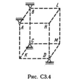 Решение С3-46 (Рисунок С3.4 условие 6 С.М. Тарг 1989 г)